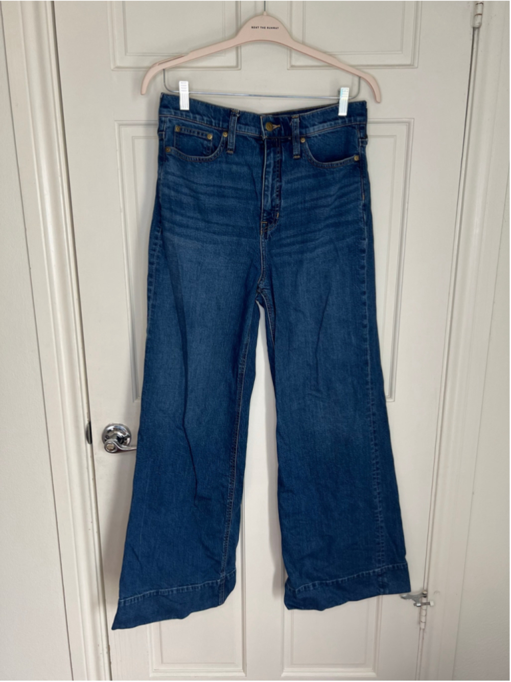 J. Crew Wide-leg denim trouser jeans Medium Wash 30 - Picture 4 of 12